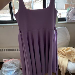 Lilac Short Skater Dress